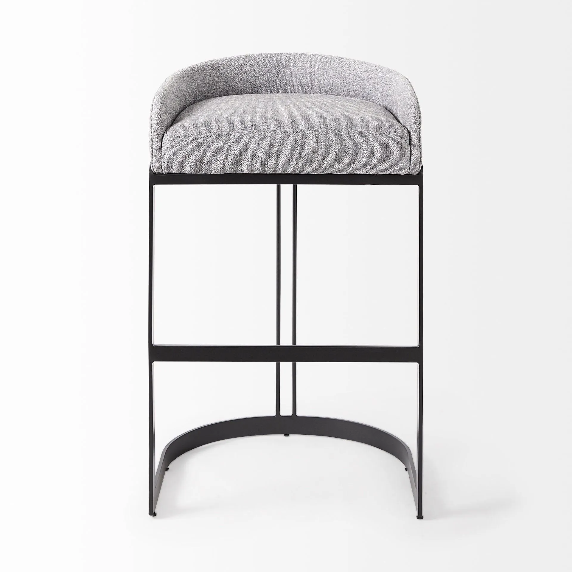 32.68" Low Back Bar Height Bar Chair - Gray / Black