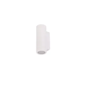 5 in. Colorscaping Cylinder Outdoor Wall Light, Up and Down, RGBW 15V, White