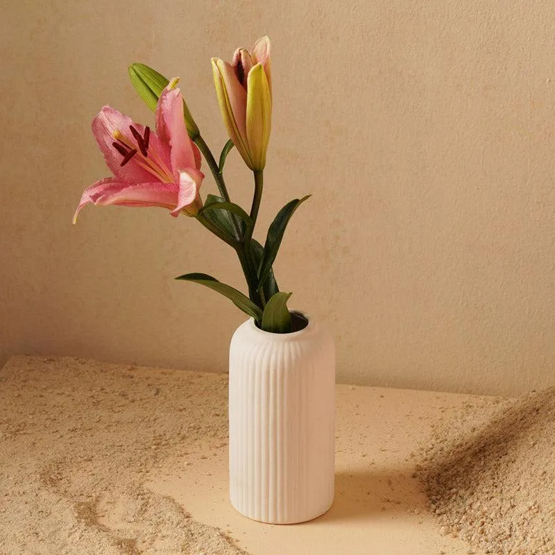Abdiya Ceramic Vase - White