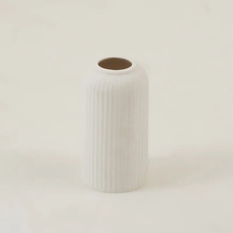 Abdiya Ceramic Vase - White