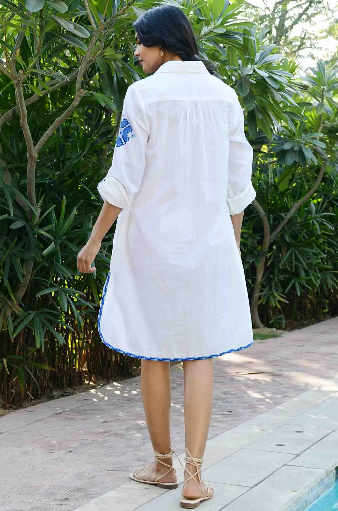 Azure and Indigo - Paros Shirt Dress