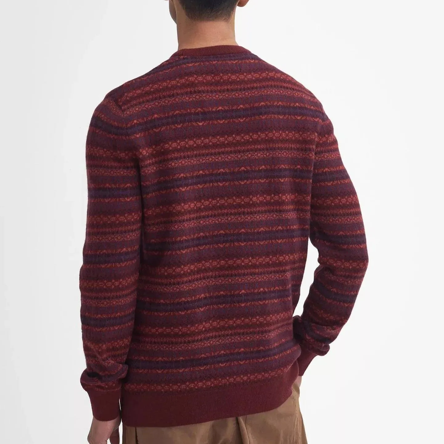 Barbour Men's Orkney Sweater In Merlot