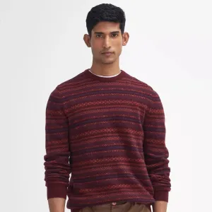 Barbour Men's Orkney Sweater In Merlot