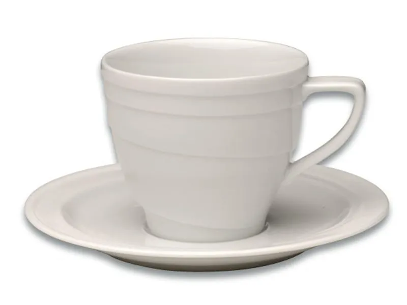 BergHOFF Eclipse 6 oz. Porcelain Coffee Cup & Saucer