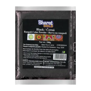 Black Rangoli Colour Powder (200g)