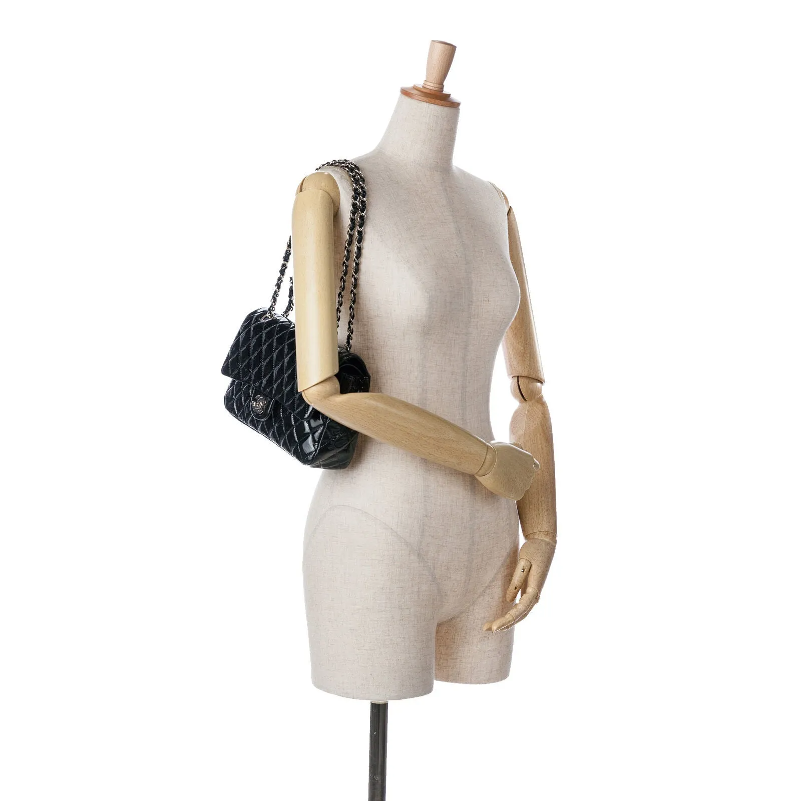 Chanel Medium Classic Patent Double