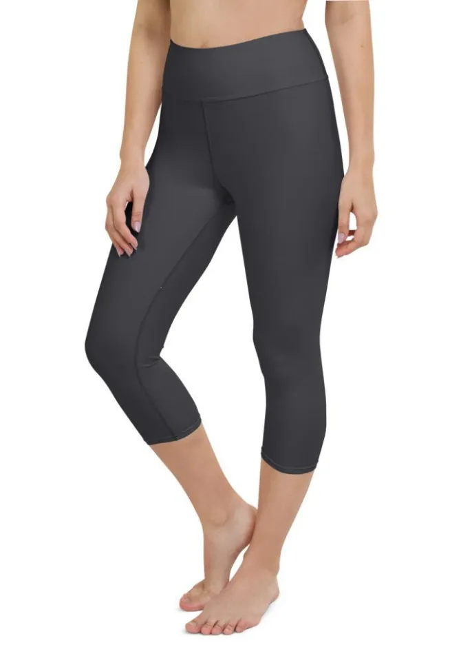 Charcoal Gray Yoga Capris