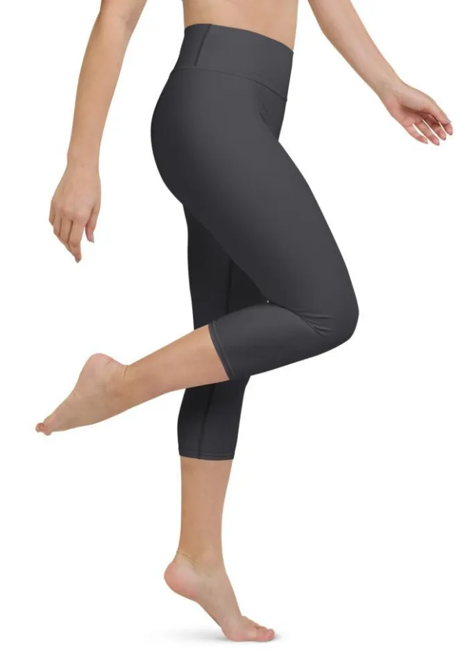Charcoal Gray Yoga Capris