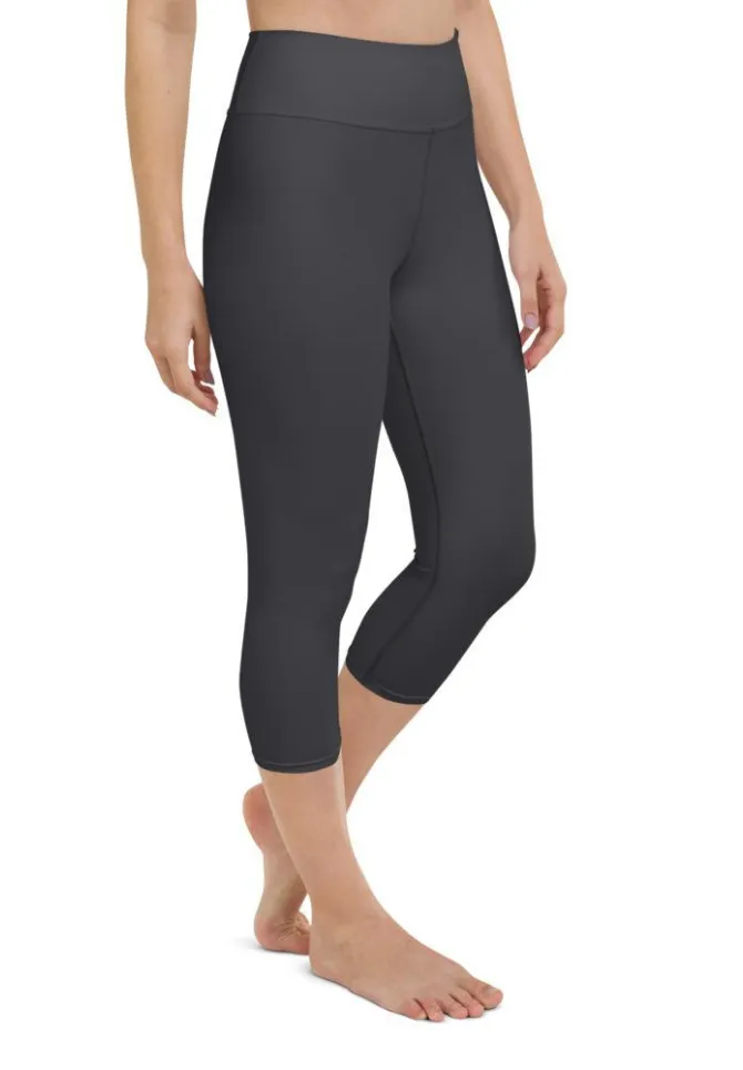 Charcoal Gray Yoga Capris