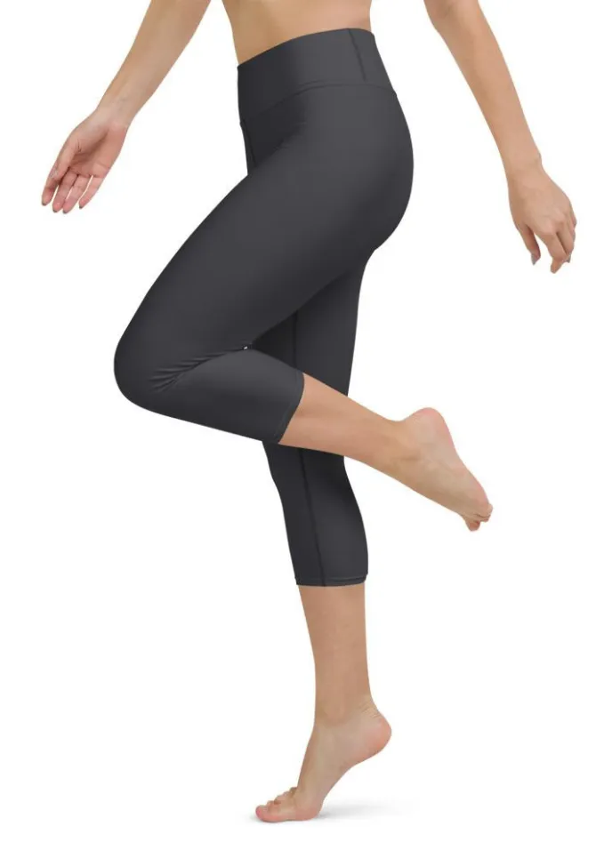 Charcoal Gray Yoga Capris