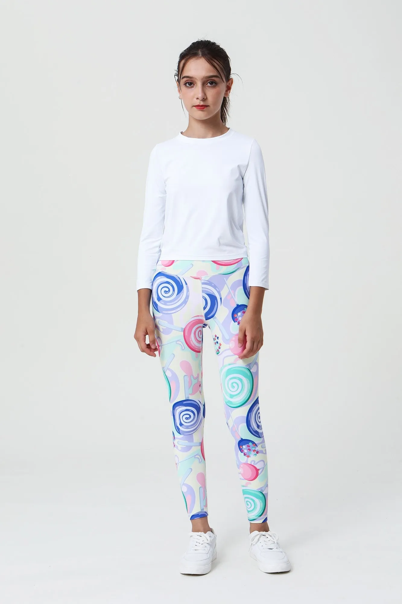 Colorful Patterns Little Yogi Leggings