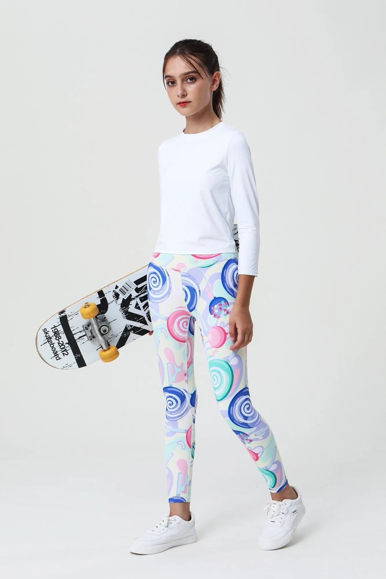 Colorful Patterns Little Yogi Leggings