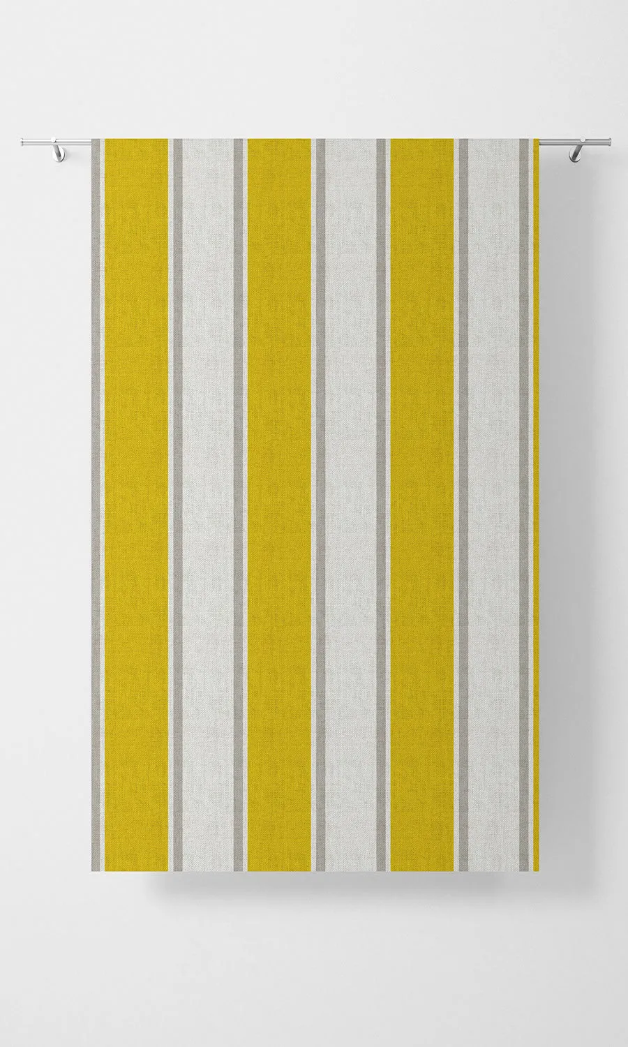 'Confetti Party' Striped Print Roman Blinds (Linen White/ Yellow)
