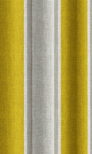 'Confetti Party' Striped Print Roman Blinds (Linen White/ Yellow)