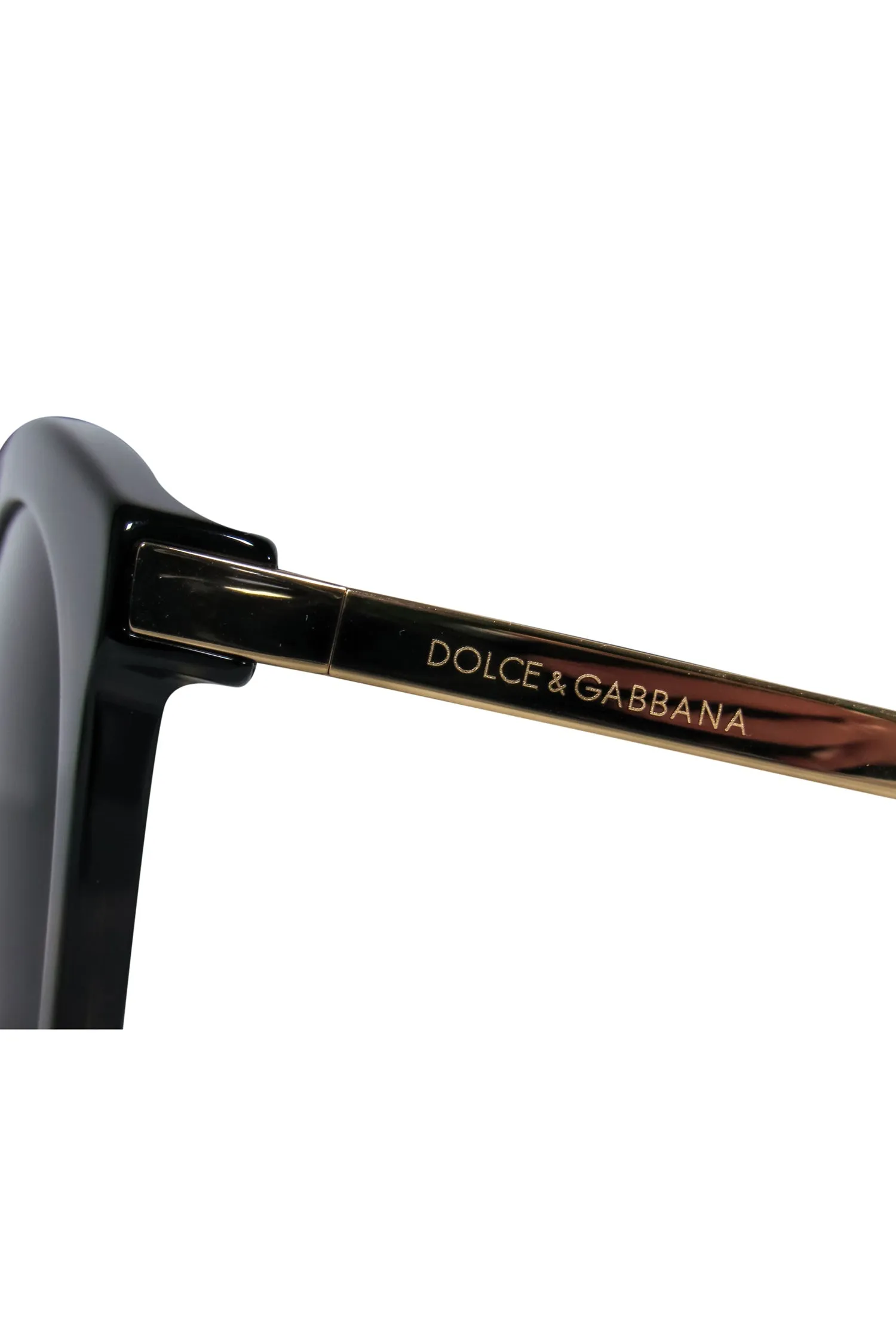 Dolce & Gabbana - Brown Tortoise Shell Round Sunglasses w/ Gold Trim