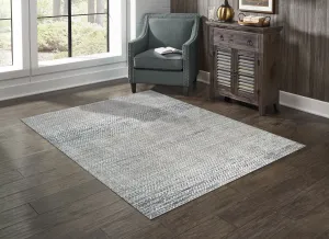Egyptian White & Beige Area Rug- Stain & Fade Resistant- 3 Sizes- Model #71906
