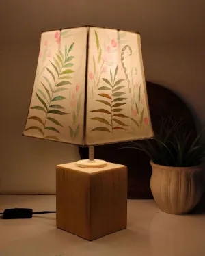 Fern Leaf Shaded Empire Cotton Table Lamp