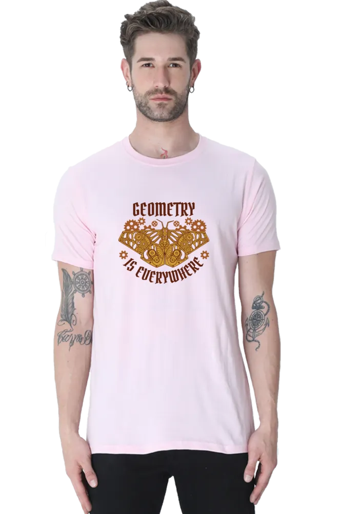 Geometry Moth Printed T-shirt for men