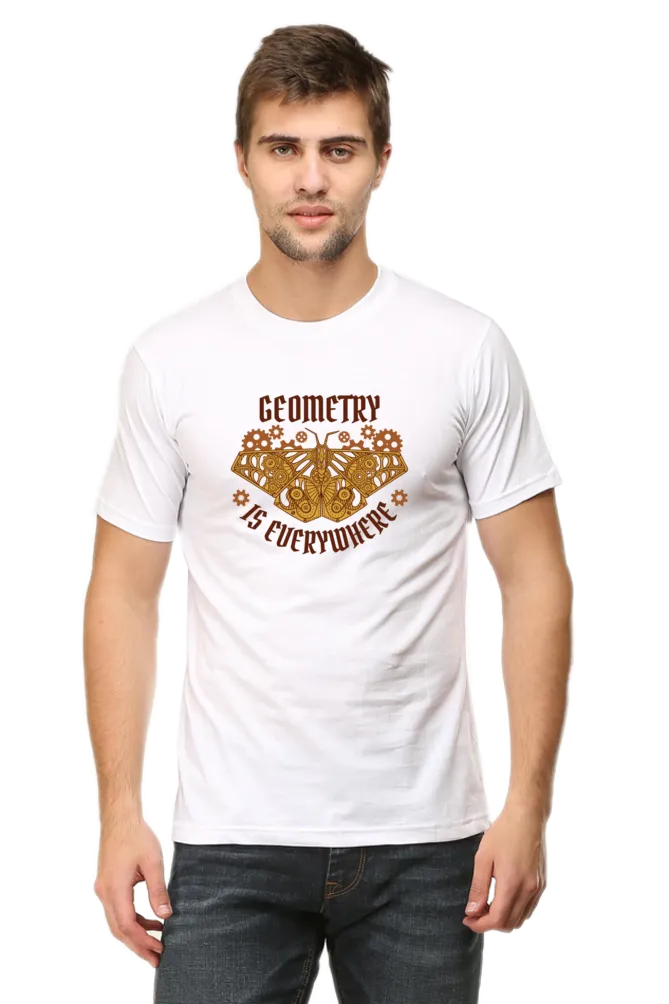 Geometry Moth Printed T-shirt for men