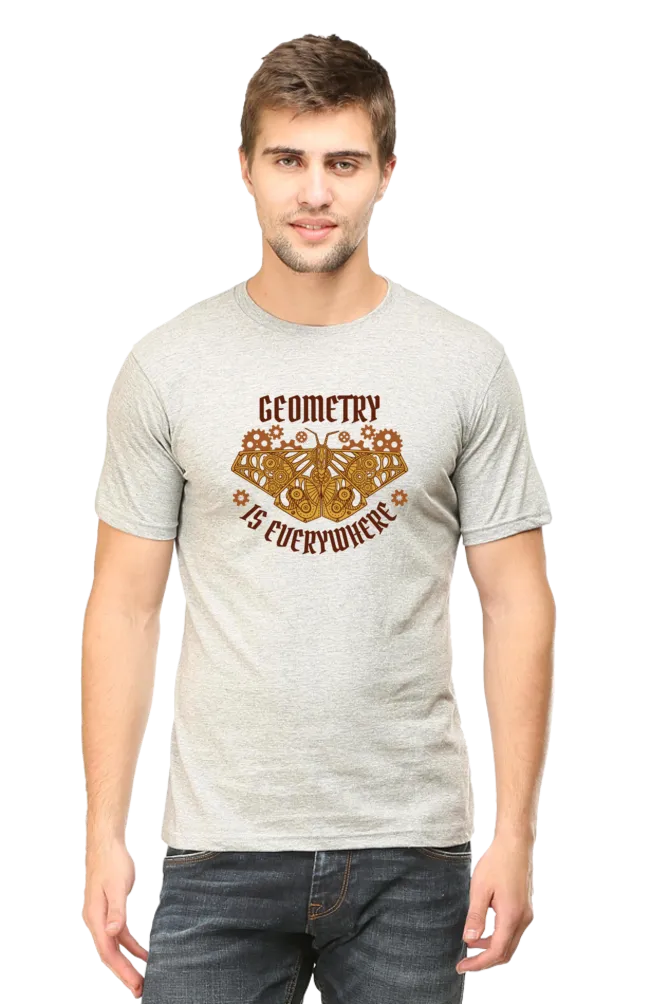 Geometry Moth Printed T-shirt for men