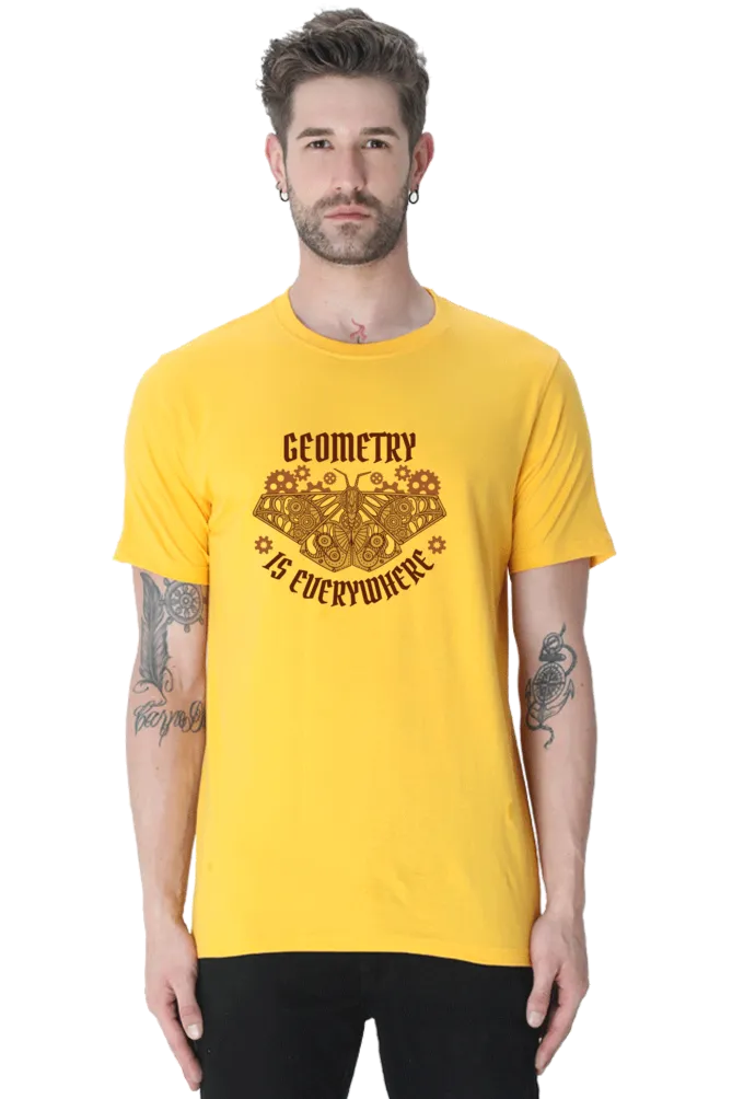 Geometry Moth Printed T-shirt for men