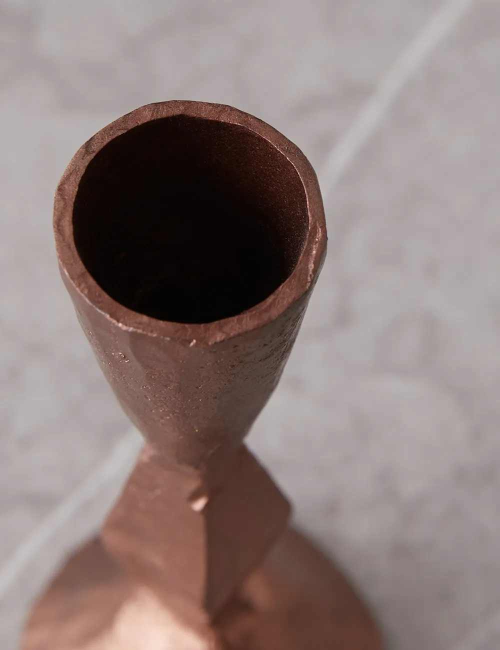 Hand-Forged Iron Taper Holder