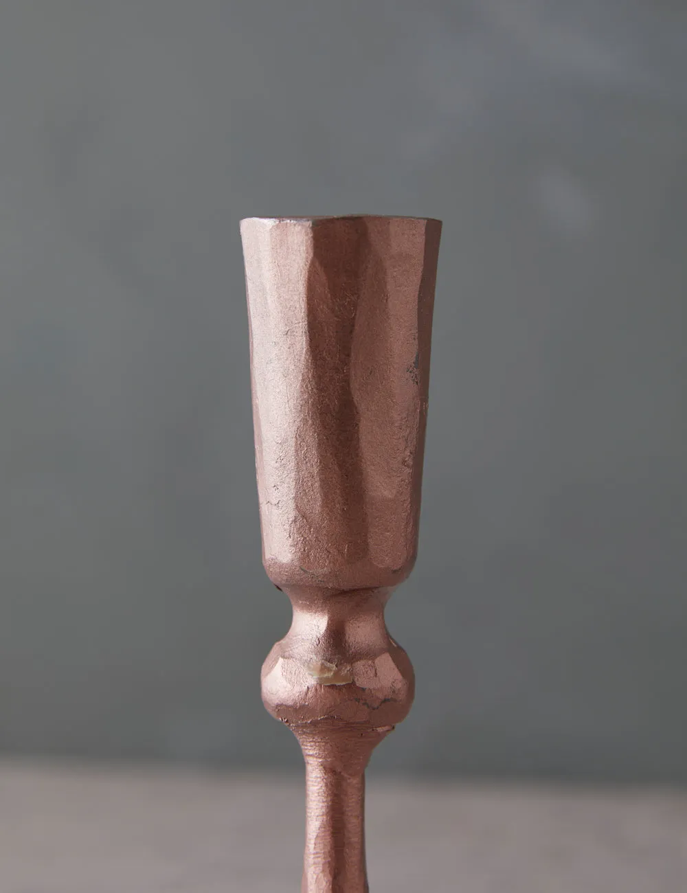 Hand-Forged Iron Taper Holder