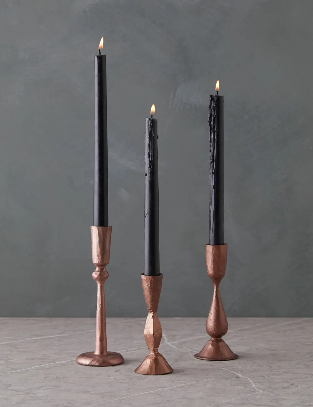 Hand-Forged Iron Taper Holder