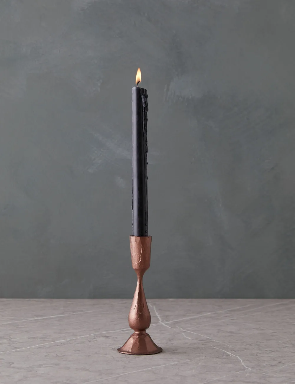 Hand-Forged Iron Taper Holder