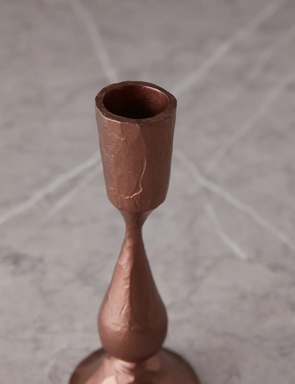 Hand-Forged Iron Taper Holder