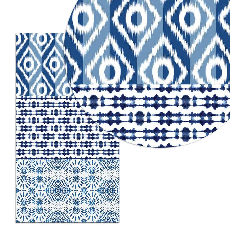 Indigo Ethnic Artisan Wall Art - Set Of Three