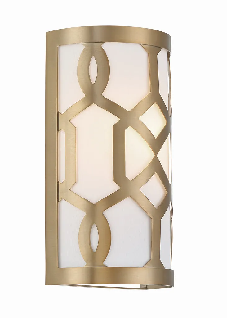 Libby Langdon Jennings 1 Light Aged Brass Sconce