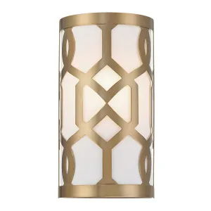 Libby Langdon Jennings 1 Light Aged Brass Sconce