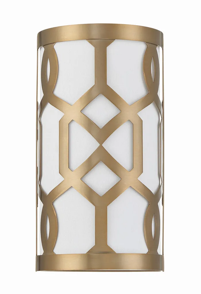 Libby Langdon Jennings 1 Light Aged Brass Sconce