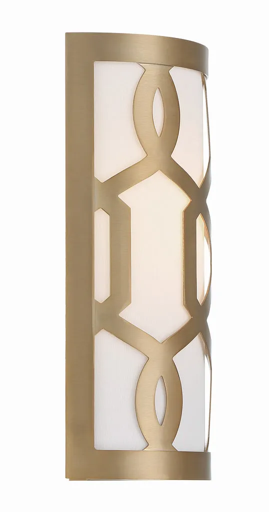 Libby Langdon Jennings 1 Light Aged Brass Sconce