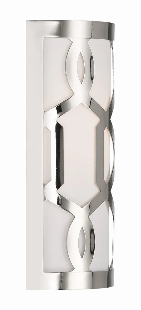 Libby Langdon Jennings 1 Light Polished Nickel Sconce