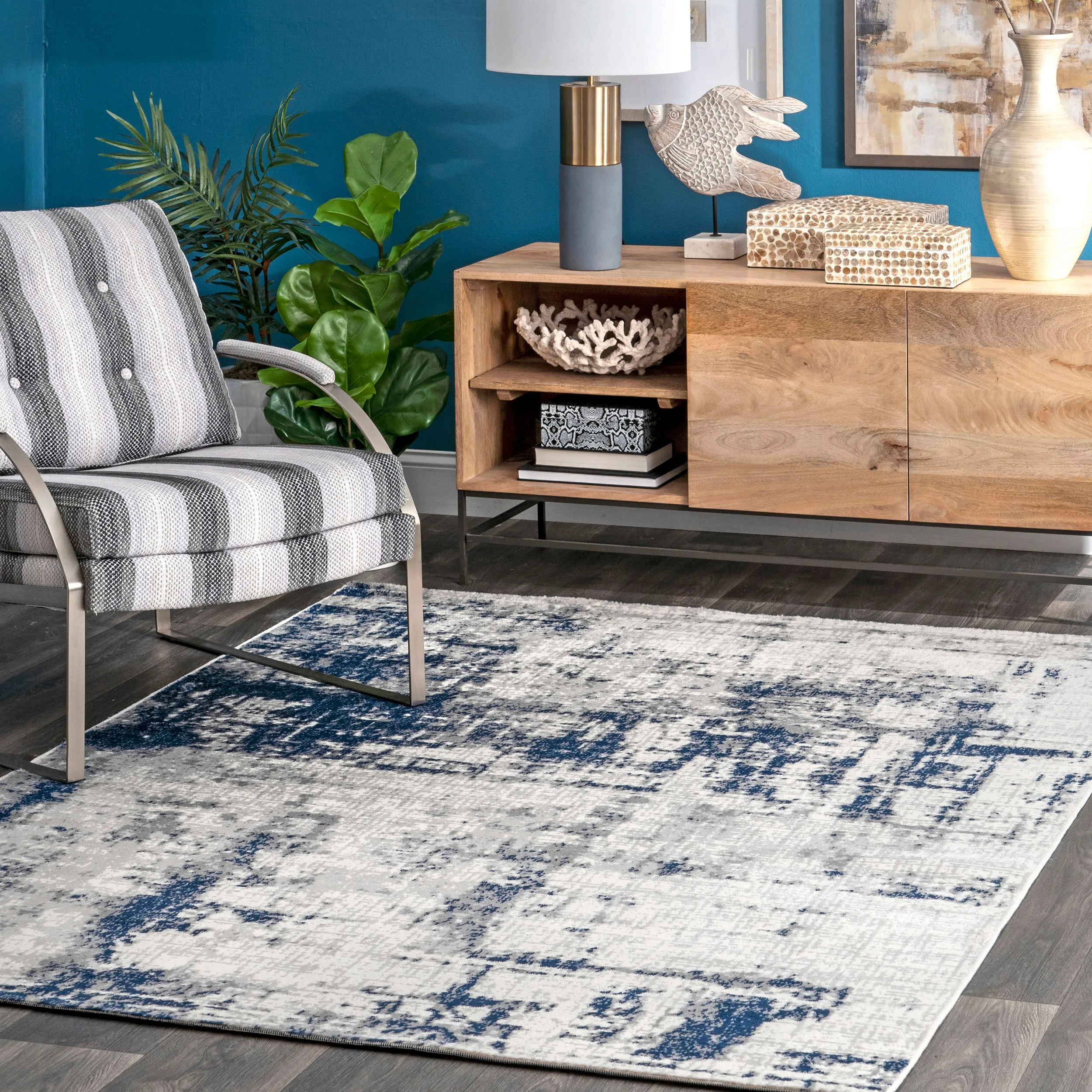 Madalynn Modern Abstract Area Rug