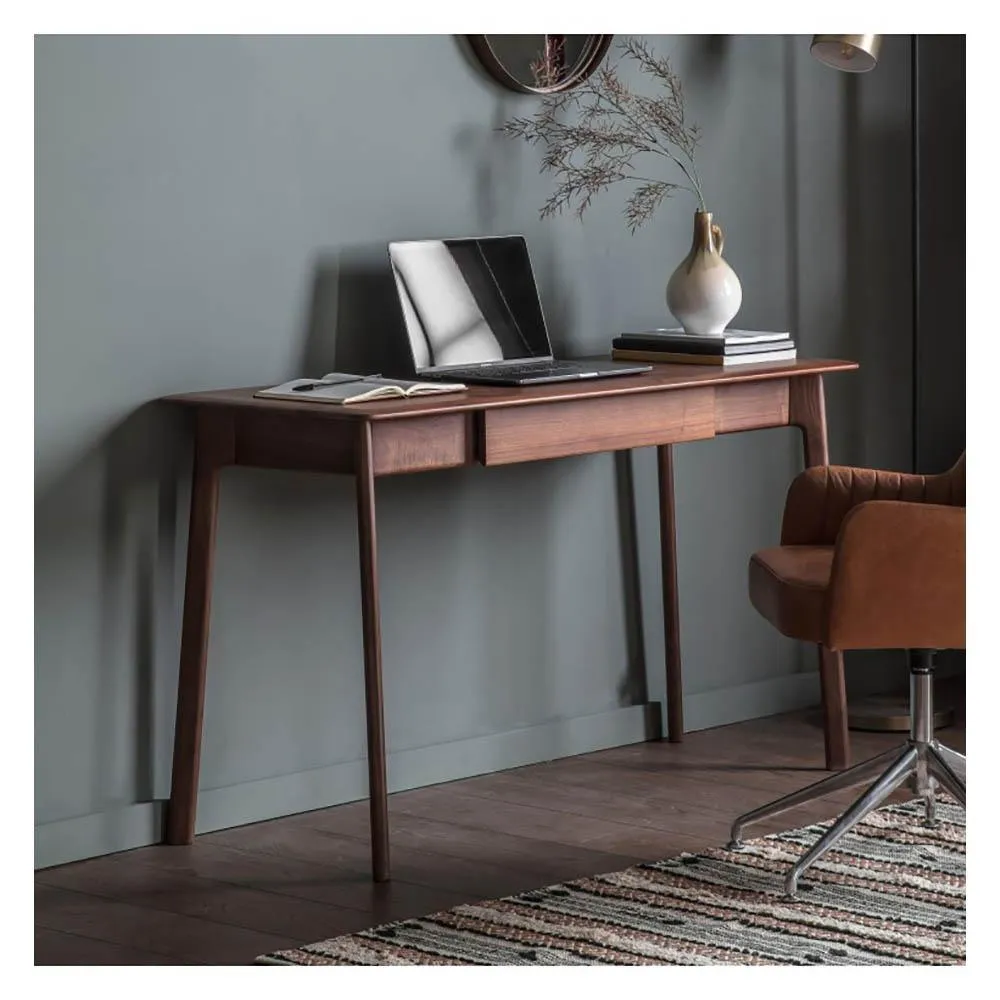 Madrid 1 Drawer Desk Walnut