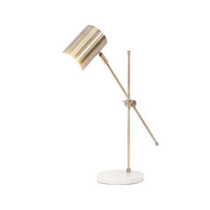 Martin Table Lamp Marble and Brass