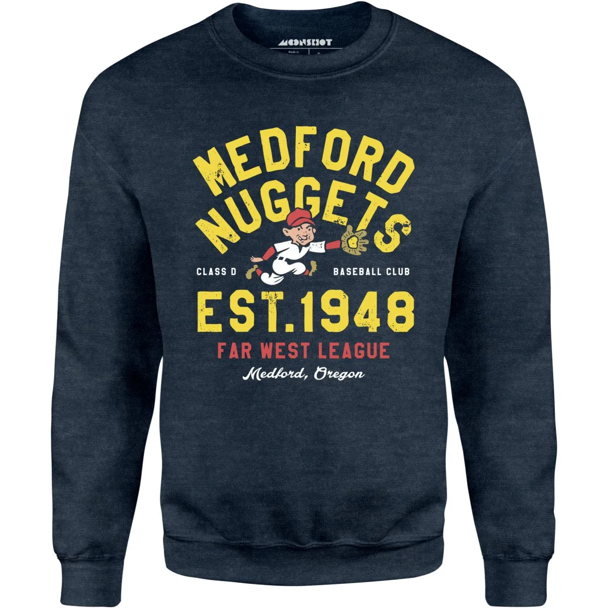 Medford Nuggets - Oregon - Vintage Defunct Baseball Teams - Unisex Sweatshirt