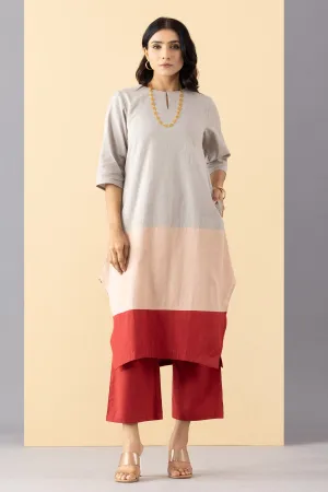Multicolor A-Line Panelled Tunic