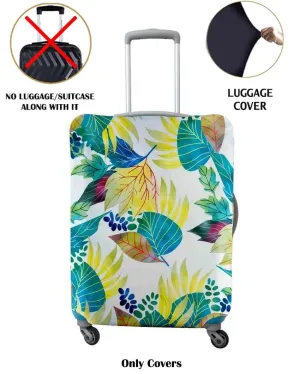 ONLY LUGGAGE COVER | Green Polyester Stretchable Printed Protective Luggage Bag Cover