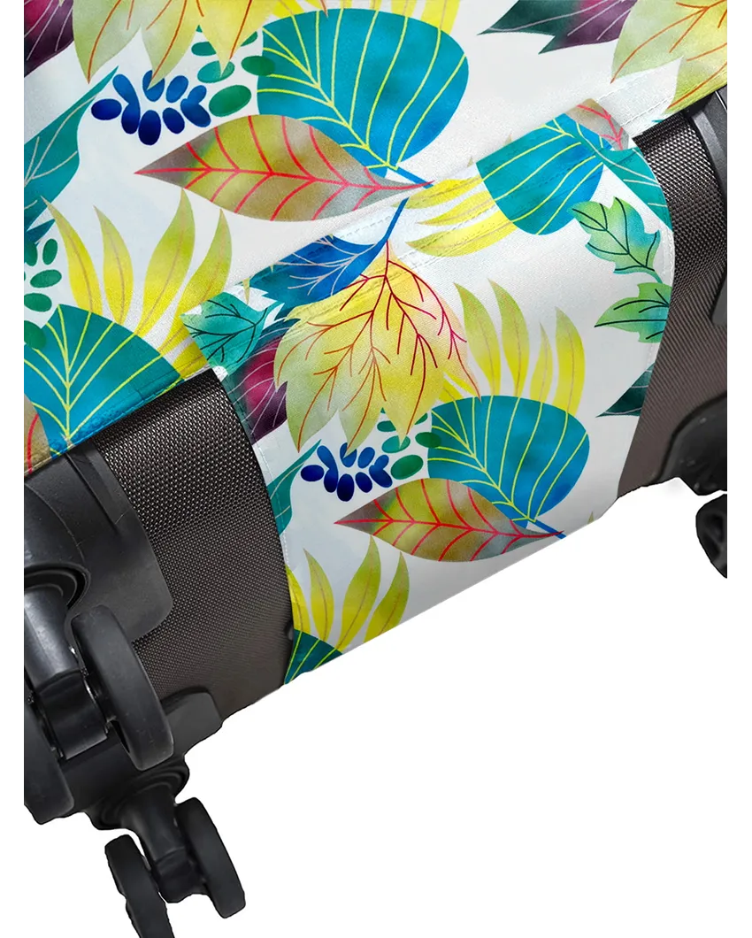 ONLY LUGGAGE COVER | Green Polyester Stretchable Printed Protective Luggage Bag Cover