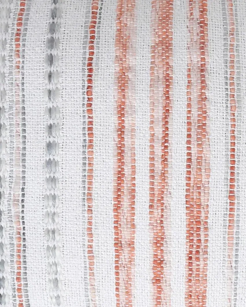 Premium Woven Cotton Cushion Covers with Tassel | Set Of 2 | 17x17 inches