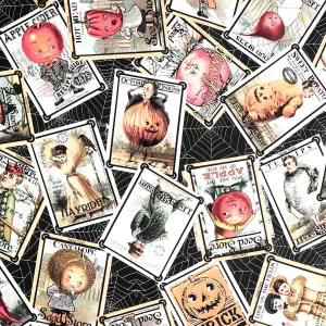 Pumpkin Patch - Seed Packs Toss Black Yardage
