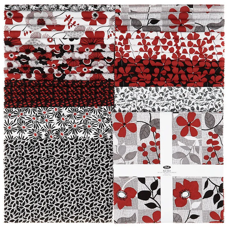 Red Alert 10" Squares
