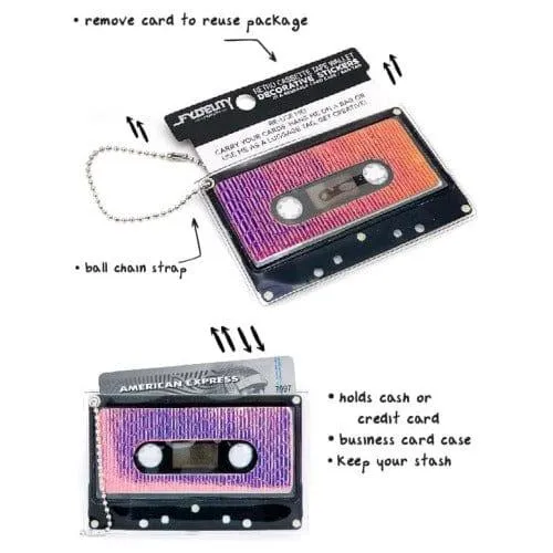 Retro Cassette Tape Deco Sticker Tag: Aura Spectral - Fydelity