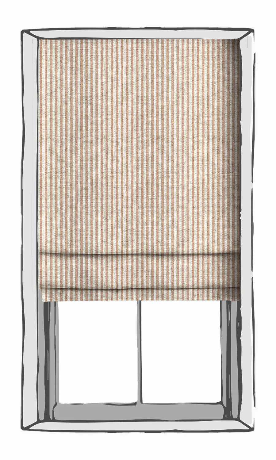 'Rovigo' Modern Striped Print Shades (Pink/ White)