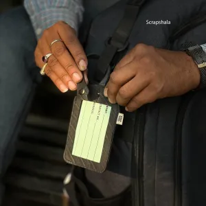 Safar Luggage Tag | Reusable | Vegan | Water Proof | Upcycled