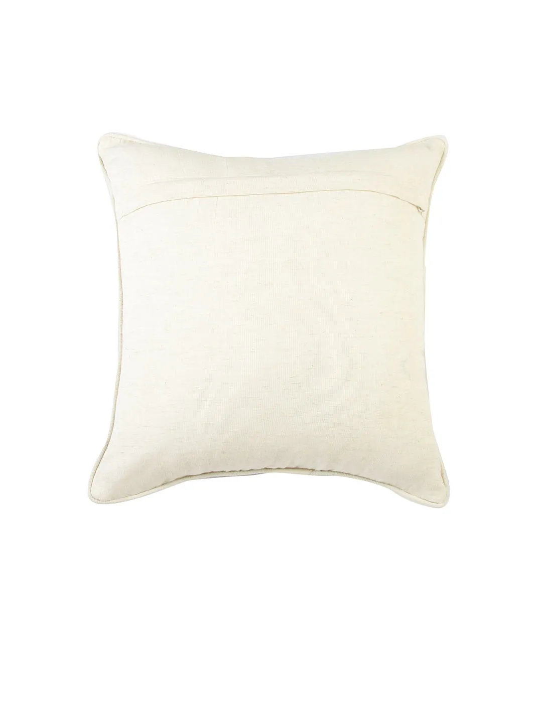 Set of 3 Phulwari Embroidered Cushion Cover with Solid 40x40 CM Cushion covers
